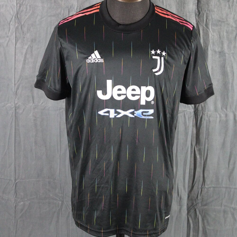 uventus Soccer Jersey - 2021 Away Jersey by Adidas - Men's Extra-Large